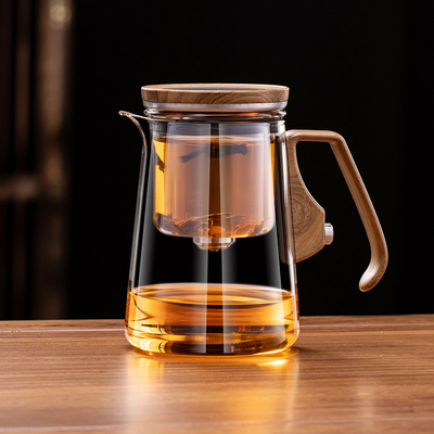 磁吸飘逸杯自动茶水分离杯