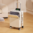 前置开口行李箱女2026新款 拉杆箱子男24 铝框旅行箱20寸可登机密码