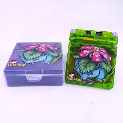 任天堂GBASP高亮iPS全贴合妙蛙花限定版游戏机掌机GBA GAMEBOY