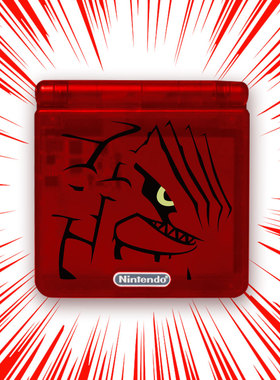 任天堂换壳GAMEBOY系列GBA SP红宝石固拉多机壳翻新专用壳替换壳