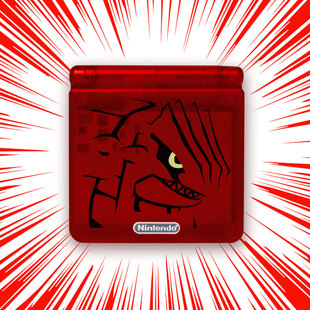 任天堂换壳GAMEBOY系列GBA SP红宝石固拉多机壳翻新专用壳替换壳