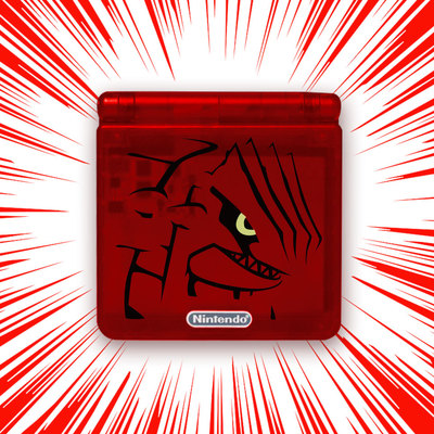 任天堂换壳GAMEBOY系列GBA SP红宝石固拉多机壳翻新专用壳替换壳