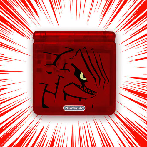 任天堂换壳GAMEBOY系列GBA SP红宝石固拉多机壳翻新专用壳替换壳