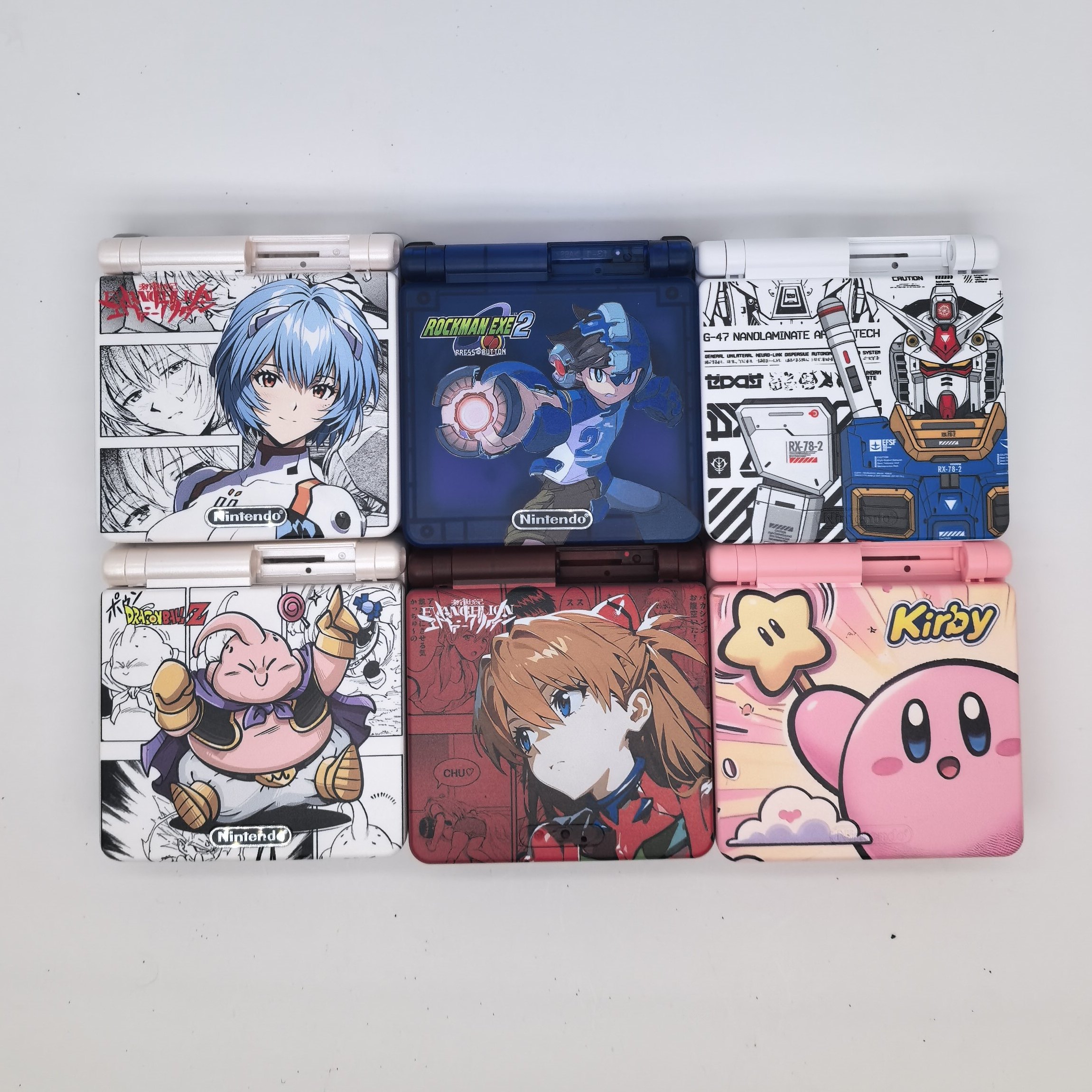 任天堂GBASP游戏外壳iPS 原装屏通用壳明日香限定版GBA GAMEBOY