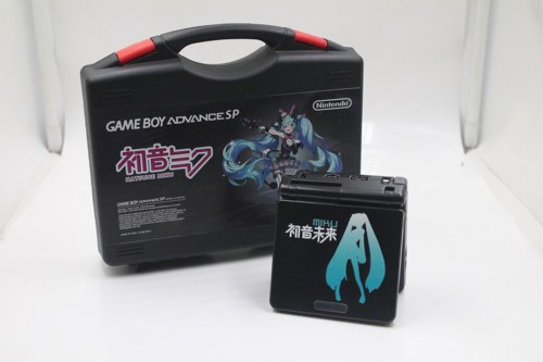 任天堂GBASP高亮iPS全贴合初音未来限定版游戏机掌机GBA GAMEBOY