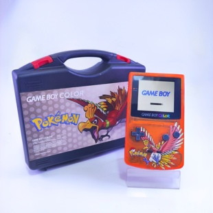 任天堂gbc高亮 gameboy掌机 2023ips点对点高亮屏幕口袋金限定版