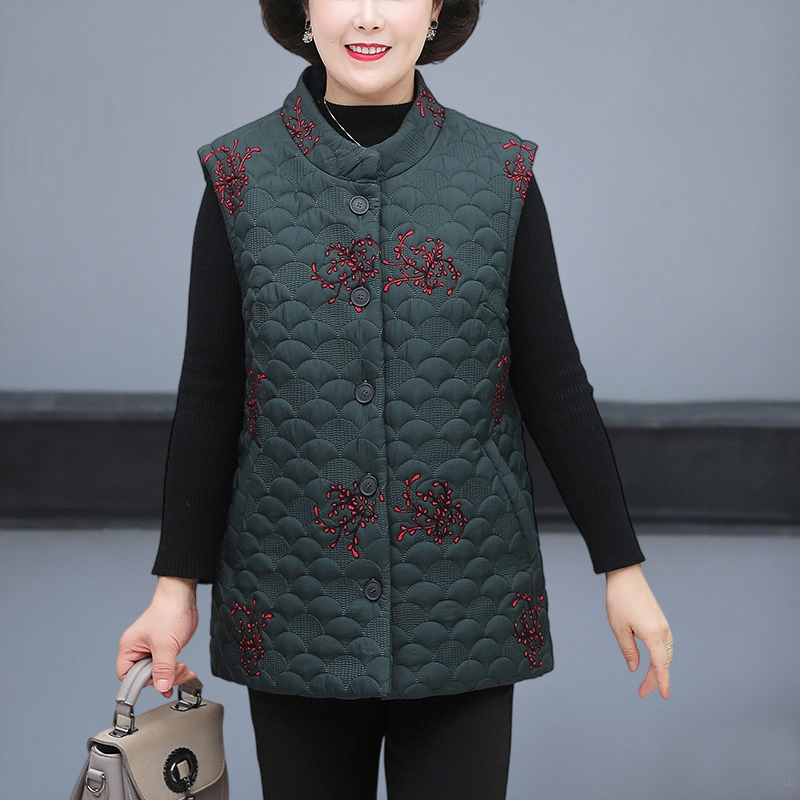 特加肥加大码中老年女装棉衣马甲