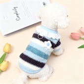 秋冬新款 保暖猫咪毛绒衣服可爱狗狗衣服居家背心泰迪比熊