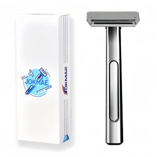 跨境新款金属双层半刃刀架刮胡刀手动刮胡剃须刀悬浮刀头剃须刀