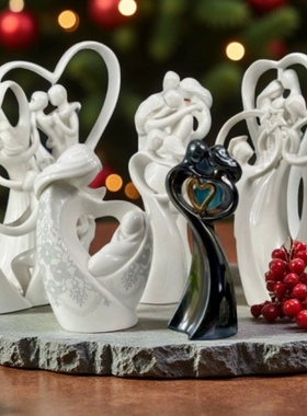 特价 外贸出口enesco circle of love结婚礼物瓷偶人物摆件装饰品