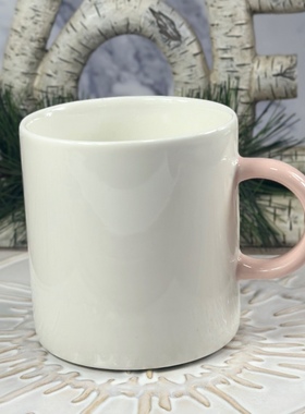 外贸出口陶瓷白色可爱造型情侣杯400毫升茶杯水杯咖啡杯