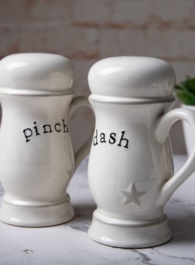 外贸出口陶瓷primitives by kathy糖盐瓶胡椒粉瓶调料瓶家居用品