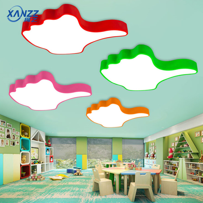 创意卡通彩色大拇指造型灯具led儿童吊灯幼儿园教室走廊吊线灯饰