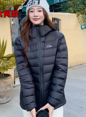 2025年反季秋冬新款轻薄白鸭绒连帽短款排骨休闲情侣同款保暖外套