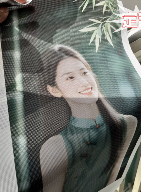 特密网格加密小网格布吊旗挂画卷帘喷绘定制氛围