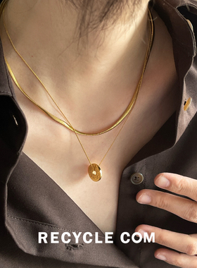 RECYCLE / 百搭蛇骨链 简约日常森系学生通勤日韩ins冷淡风项链