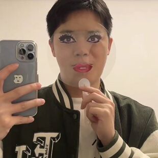 ladygaga印花扇夏日清凉雷迪嘎嘎应援扇子送闺蜜拍照道具扇