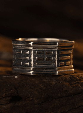 道家文化五行八卦戒指