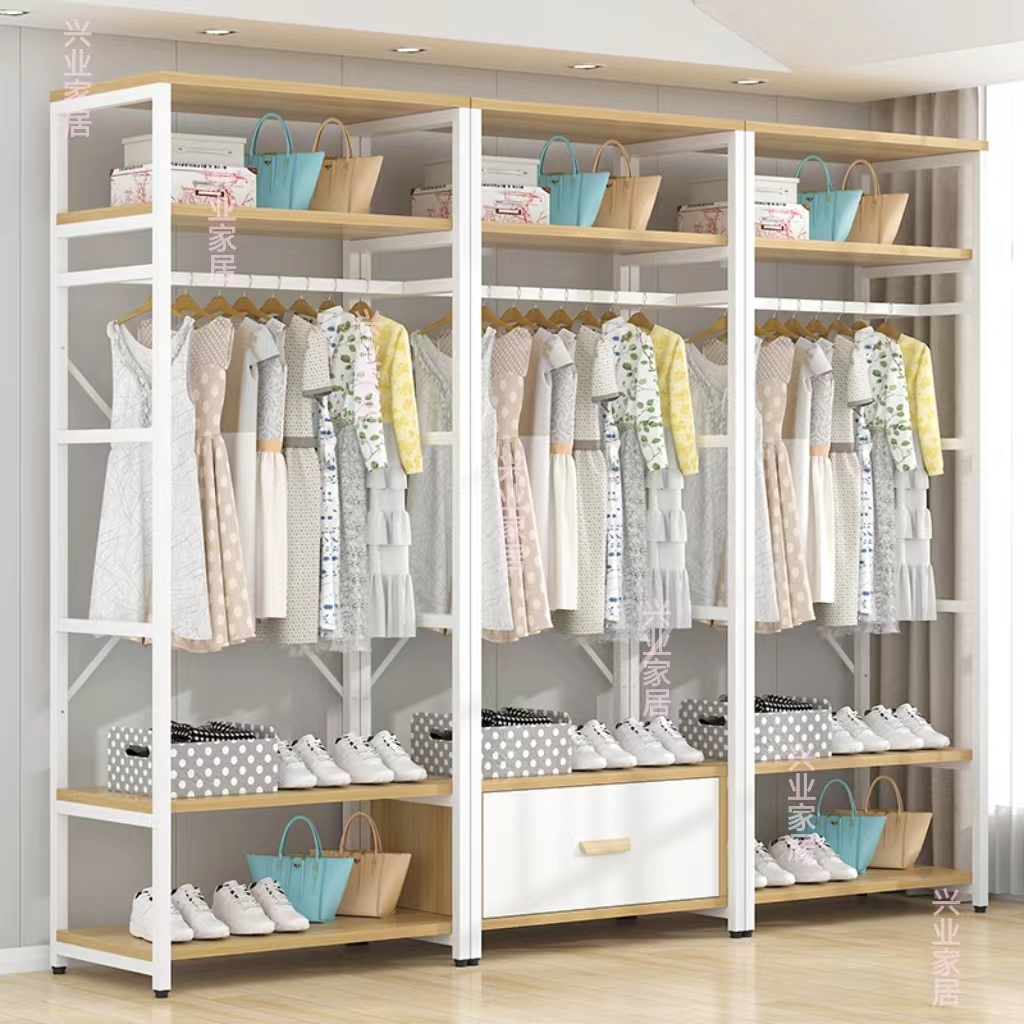 挂衣架落地金属衣帽间