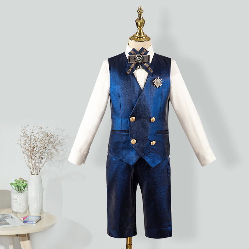 儿童西装套装2021新款花童礼服钢琴演出服周岁主持人男童西服夏季