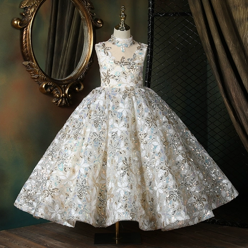 Детское вечернее платье, пианино, манекен головы, элитный костюм, коллекция 2023, подходит для подростков, для подиума