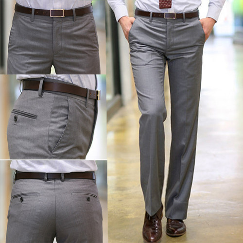 高档垂感免烫直筒西裤男长裤