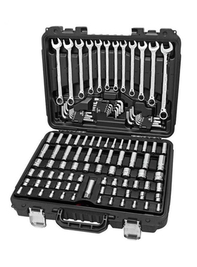 美国Ampro哈雷维修工具套装 187件公英制套筒组套印第安修理工具