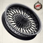 哈雷旅行软尾黛娜运动者改装 辐条条幅轮毂轮圈滑翔突破豪雅匪帮48