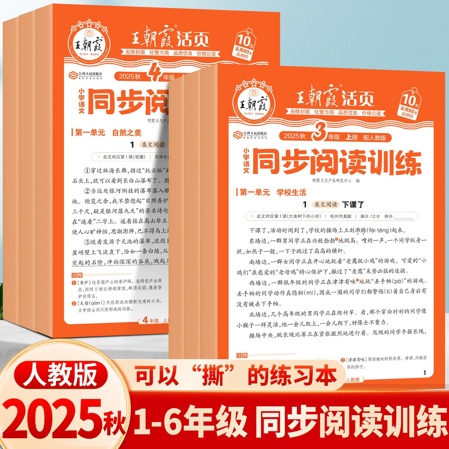 王朝霞活页阅读理解专项训练书