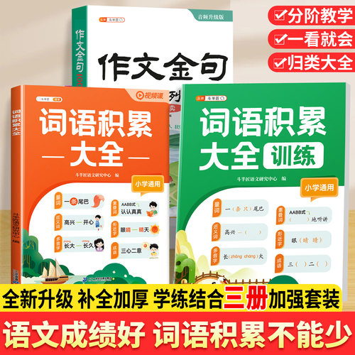 【全3册】词语积累+作文金句
