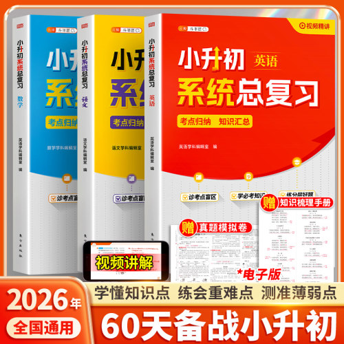 小升初系统总复习人教版语数英