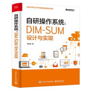 自研操作系统 电子工业出版 DIM 9787121391866 社 SUM设计与实现 正版