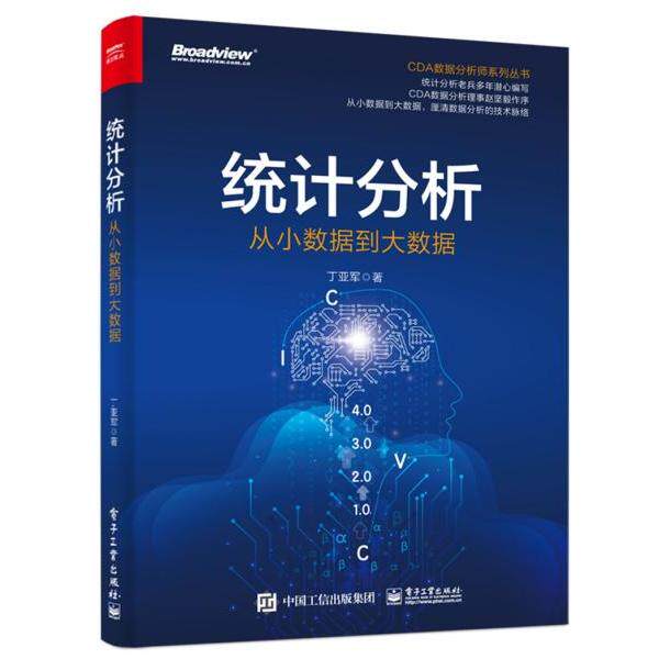 正版 统计分析 从小数据到大数据 9787121377532 电子工业出版社