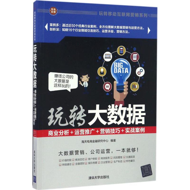 正版 玩转大数据：商业分析＋运营推广＋营销技巧＋实战案例 9787302449850 清华大学出版社