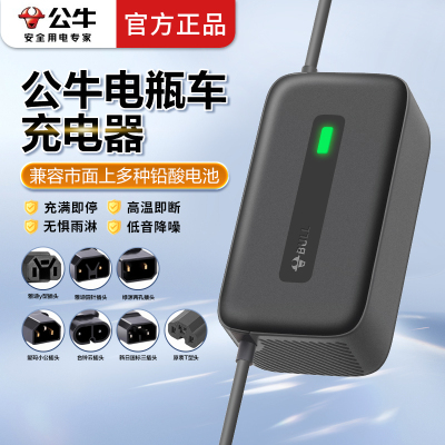 公牛电动车充电器60V72V电瓶车防过充适用雅迪台铃铅酸新日电瓶车