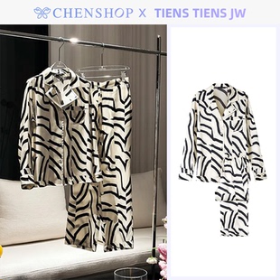 JW时尚 TIENS 舒适GODDESS系列女士印花分体睡衣CHENSHOP