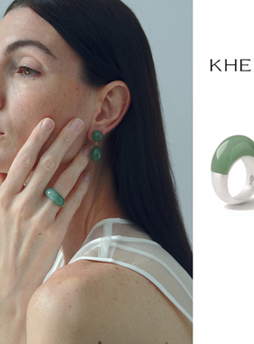 KHEMIA Jade Collection渌系列Acqua Ring东陵戒指CHENSHOP设计师