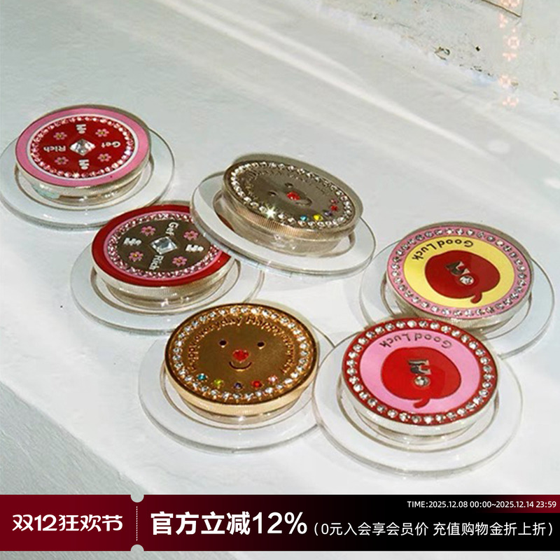 Tagi.《塔皮金币》开心苹安财运金币苹果磁吸手机壳支架