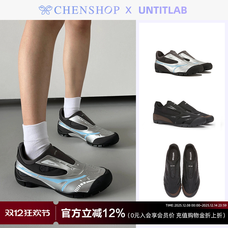 一脚蹬赛车鞋金属机能休闲鞋