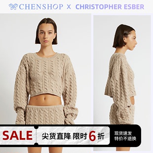 针织毛衣秋冬CHENSHOP设计师品牌 长袖 ESBER圆领短款 CHRISTOPHER