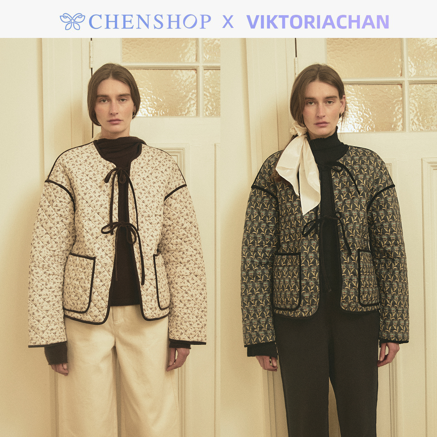 VIKTORIACHAN绗缝夹克外套