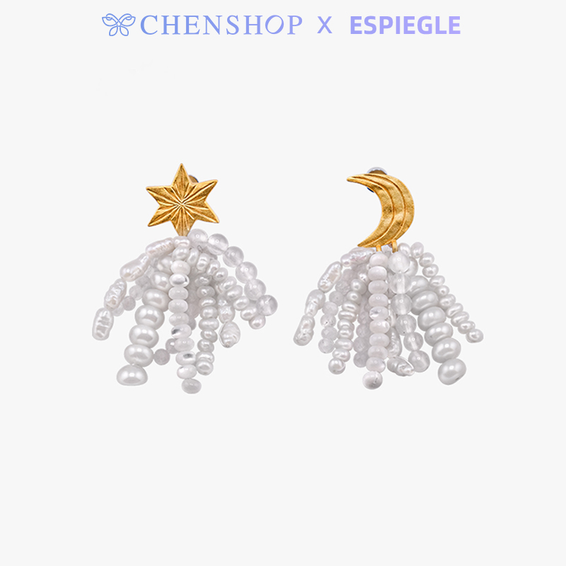 Espiegle新款ajambo midnight辉夜编珠耳饰耳钉女CHENSHOP买手店