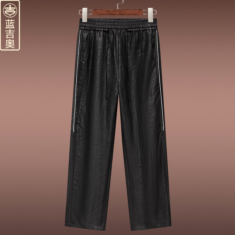 中青年男士香云纱休闲裤中国风