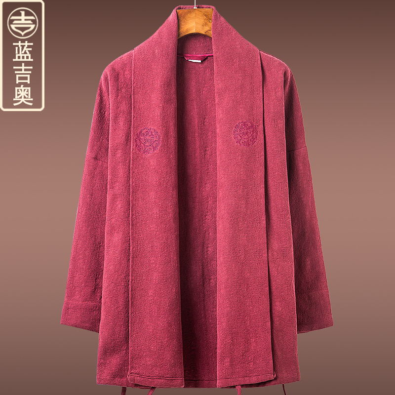 唐装男春秋长袖上衣中式男装艺术家禅意居士服汉服华服中国风外套