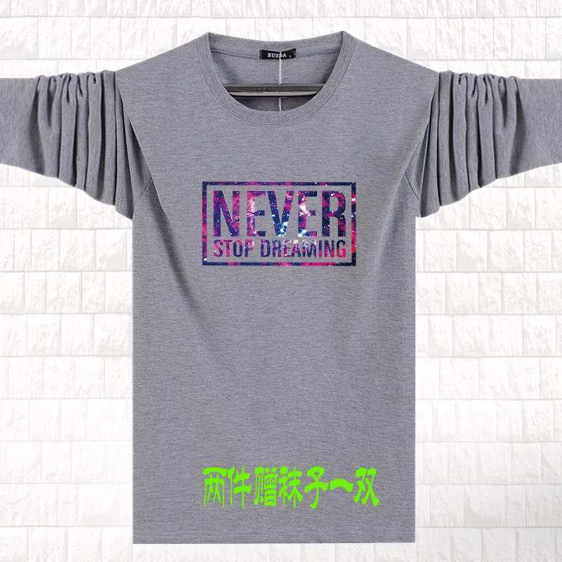 2018春秋季新款男士长袖t恤青少年薄款小衫韩版潮流学生秋衣外穿|ruв категории Мужская одежда, футболка - от Buy2taobao.com для оказания профессиональной услуги покупки агента Taobao