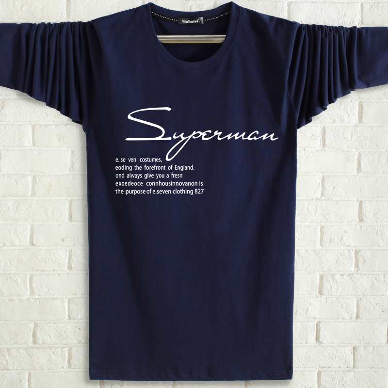 春秋长袖T恤男纯棉圆领加肥加大宽松大码韩版休闲青年运动打底衫|ruв категории Мужская одежда, футболка - от Buy2taobao.com для оказания профессиональной услуги покупки агента Taobao