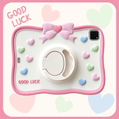 苹果2024新款 ipadair6保护壳九可爱pro11寸360旋转硅胶七八10.2适用mini5防摔air2全包8平板十代ipad9套A2602