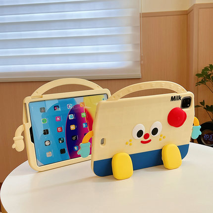 2024款pro11苹果ipad 10平板保护套第六代air6卡通10.2儿童十防摔适用8/9全包可爱mini5七八硅胶9.7寸A2602五