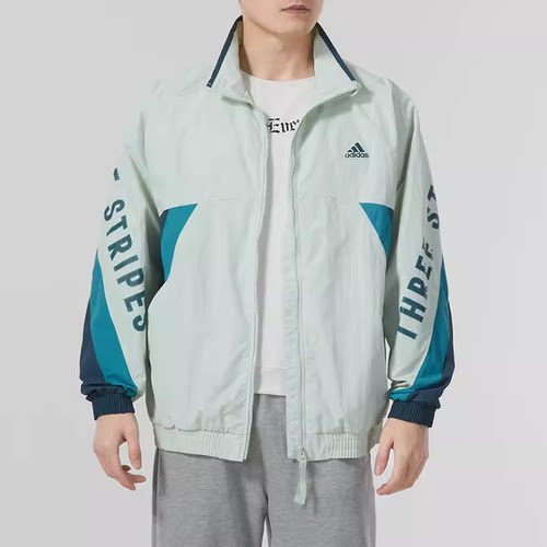 正品阿迪达斯男装 WORD WOV JKT 梭织速干运动夹克 IS5148 IS5147