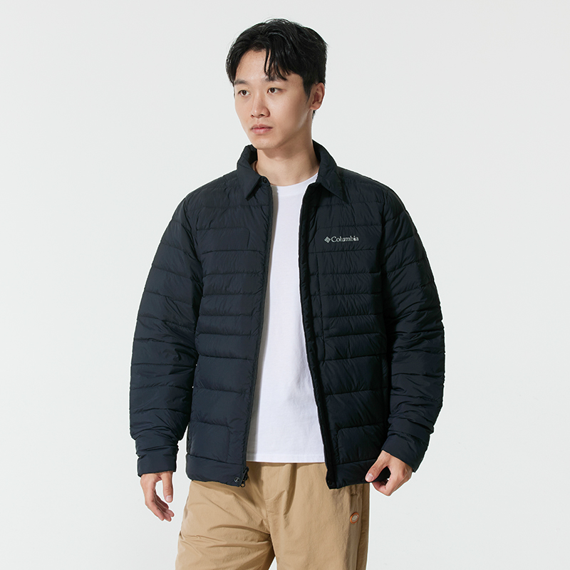 Columbia哥伦比亚羽绒服男25秋冬新款户外防风保暖翻领商务外套